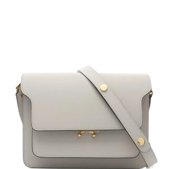 Marni Medium Trunk Bag Light Gray | Extra Strap, Dust Bag, Tags - Picture 1 of 11